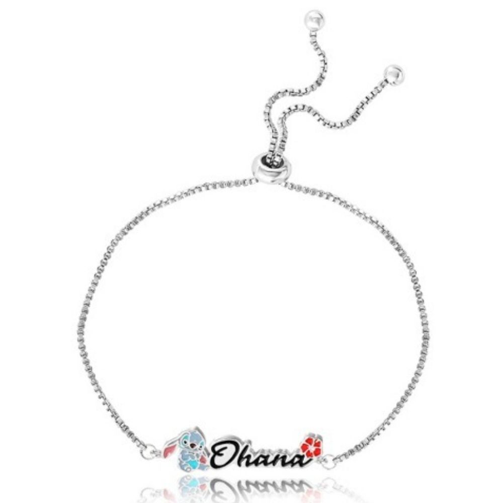 Disney Stitch Brass Flash Ohana Lariat Bracelet